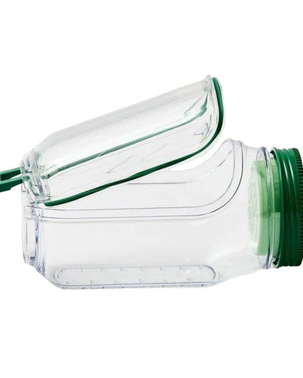 Container Caserola pentru Salata,, Borcan pentru Salata, din PP, Gradat in ml, 1L, 19 x 10 x 10 cm, Capac , Transparenta