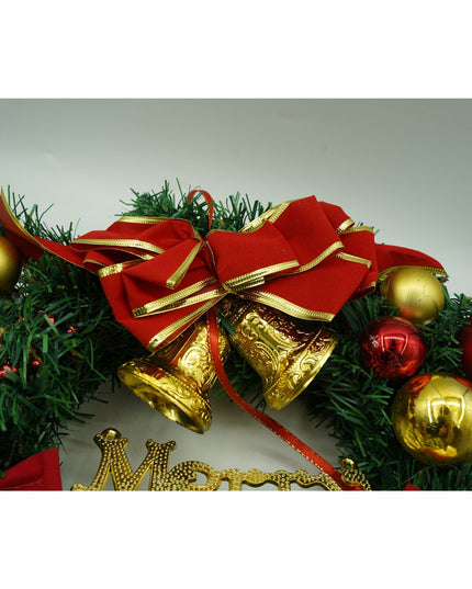 Coronita de Craciun pentru usa, - , 40 cm, PVC, Artificiala, Decorata, Interior/Exterior