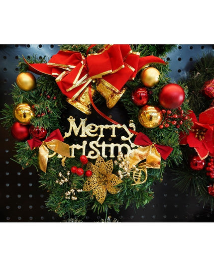 Coronita de Craciun pentru usa, - , 40 cm, PVC, Artificiala, Decorata, Interior/Exterior