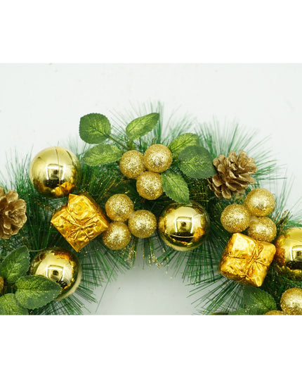 Coronita de Craciun pentru usa, - , 40 cm, PVC, Artificiala, Decorata, Interior/Exterior