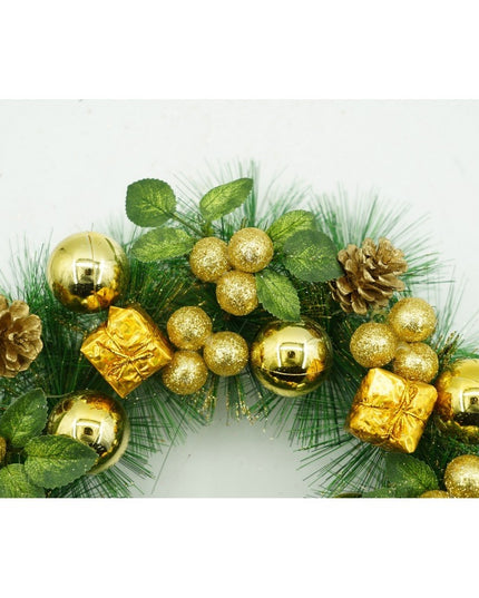 Coronita de Craciun pentru usa, - , 40 cm, PVC, Artificiala, Decorata, Interior/Exterior