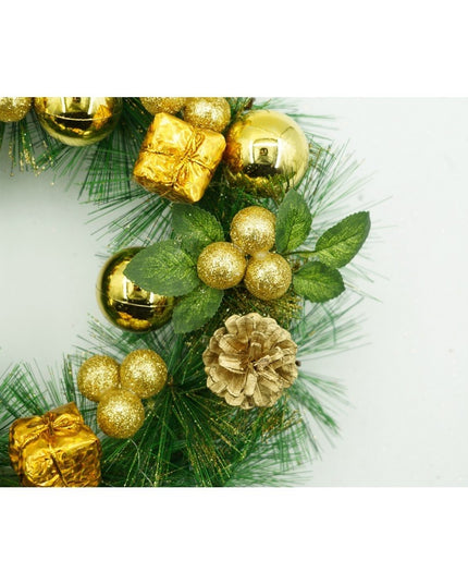 Coronita de Craciun pentru usa, - , 40 cm, PVC, Artificiala, Decorata, Interior/Exterior