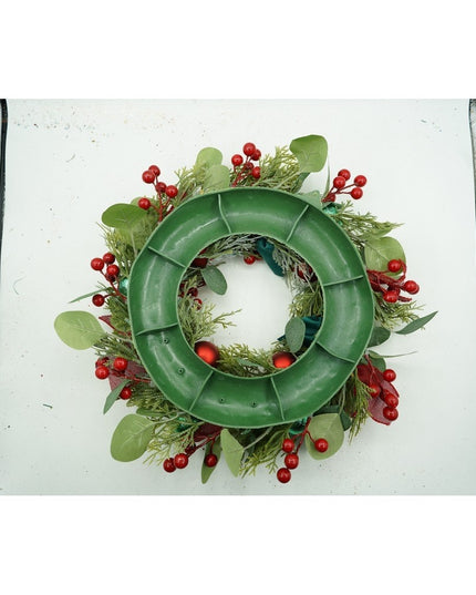 Coronita de Craciun pentru usa, - , 40 cm, PVC, Artificiala, Decorata, Interior/Exterior