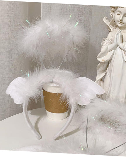 Coronita de Ingeras pentru Copii, Bentita cu Aura, Marime Universala