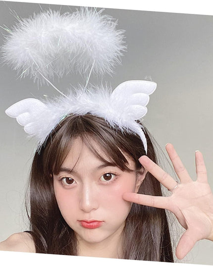 Coronita de Ingeras pentru Copii, Bentita cu Aura, Marime Universala