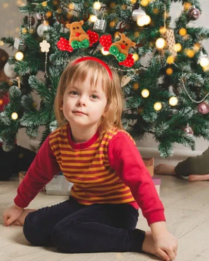 Coronita Decorativa, Tema Craciun,Model Reni, Marime Universala