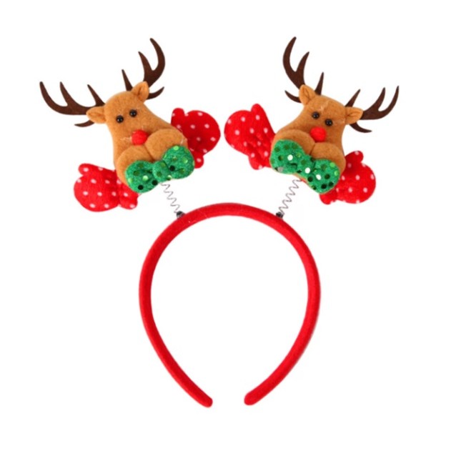 Coronita Decorativa, Tema Craciun,Model Reni, Marime Universala