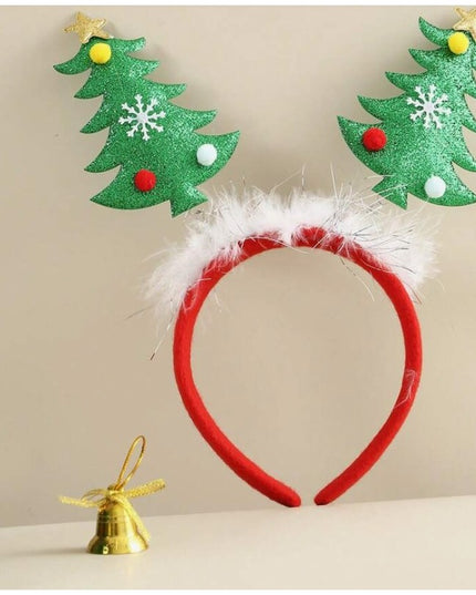 Coronita Decorativa, Tema Craciun,Model Brazi de Craciun, Marime Universala