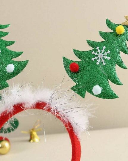 Coronita Decorativa, Tema Craciun,Model Brazi de Craciun, Marime Universala