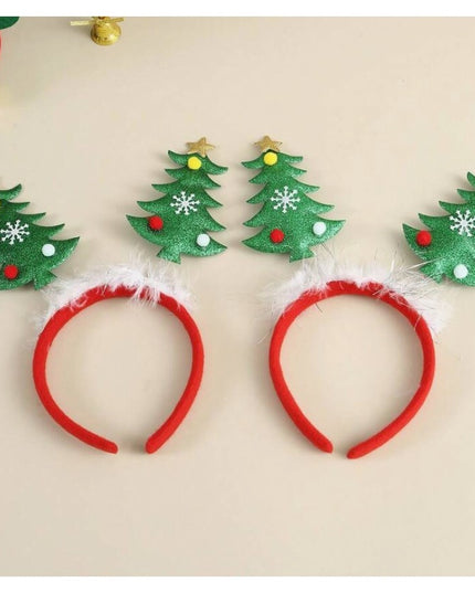 Coronita Decorativa, Tema Craciun,Model Brazi de Craciun, Marime Universala