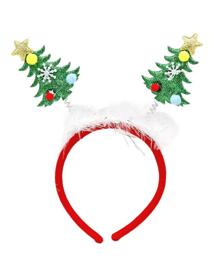 Coronita Decorativa, Tema Craciun,Model Brazi de Craciun, Marime Universala