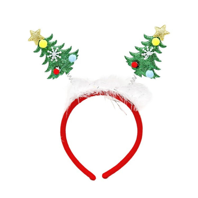 Coronita Decorativa, Tema Craciun,Model Brazi de Craciun, Marime Universala