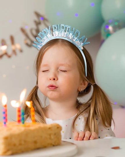 Coronita Decorativa pentru Petreceri, Tema Aniversare, Model Happy Birthday, Marime Universala