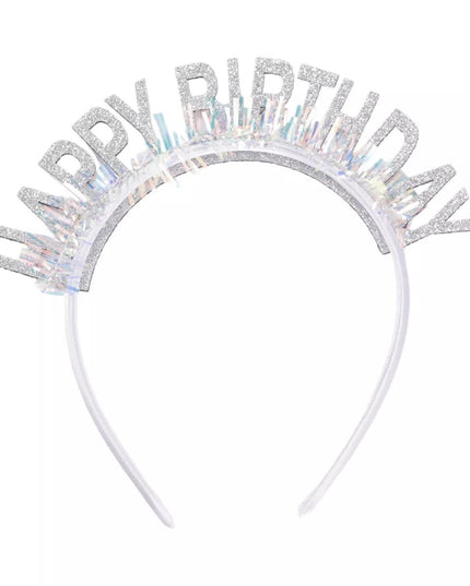 Coronita Decorativa pentru Petreceri, Tema Aniversare, Model Happy Birthday, Marime Universala