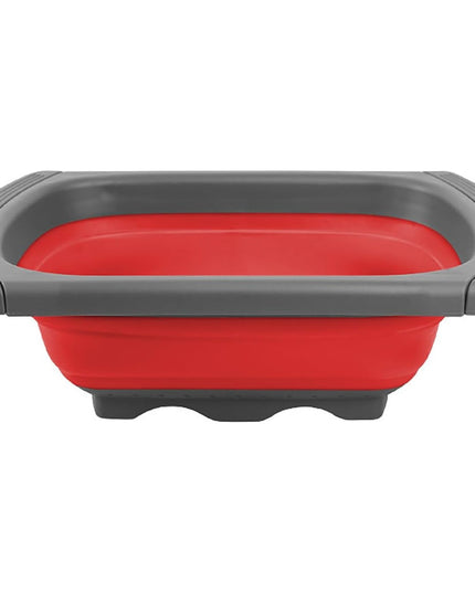 Cos de Scurgere Retractabil pentru Chiuveta, cu Filtru, pentru Fructe si Legume, de Uz Casnic,Design Extensibil pana la , cu Manere de Prindere