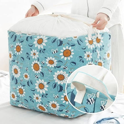 Cos depozitare, Capac cu Snur, 175 L, Confectionat din Bumbac si un Strat Impermeabil