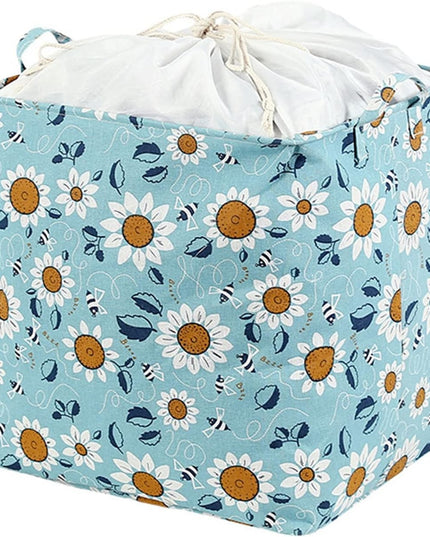 Cos depozitare, Capac cu Snur, 175 L, Confectionat din Bumbac si un Strat Impermeabil