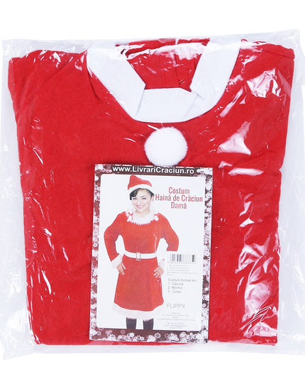 Costum Craciunita ® Femeie, Adult, 3 piese, Polar
