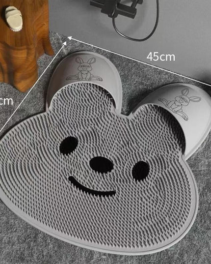 Covoras de Baie, pentru Masaj/Spalat Picioare, din TPE, Antiderapant,Model Iepuras