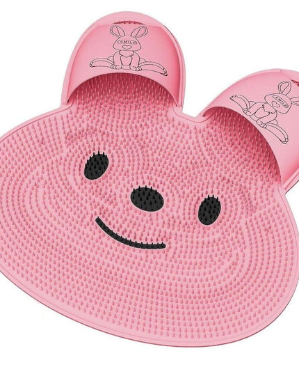 Covoras de Baie, pentru Masaj/Spalat Picioare, din TPE, Antiderapant,Model Iepuras