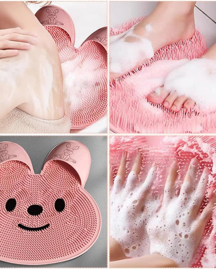 Covoras de Baie, pentru Masaj/Spalat Picioare, din TPE, Antiderapant,Model Iepuras