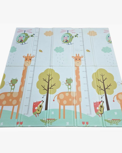 Covoras de Joaca pentru Copii Termic cu 2 Fete, Model Girafe si Pinguini, cu Spuma, Impermeabil, Antiderapant, x x