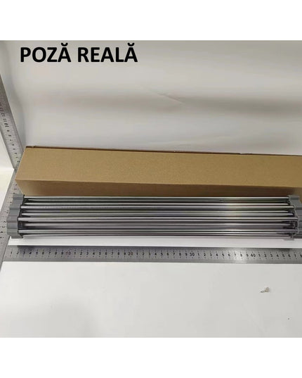 Covoras de Scurgere pentru Chiuveta Bucatarie, din Otel Inoxidabil, Suport Chiuveta, Pliabil, Antiderapant, Usor de Curatat si de Depozitat,18 Tuburi