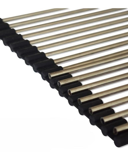 Covoras de Scurgere pentru Chiuveta Bucatarie, din Otel Inoxidabil, Suport Chiuveta, Pliabil, Antiderapant, Usor de Curatat si de Depozitat,18 Tuburi