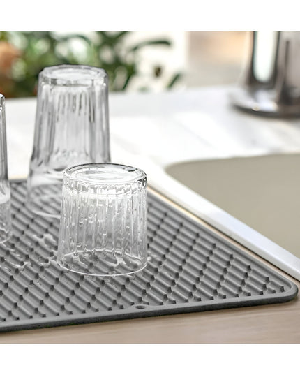 Covoras din Silicon pentru Scurgere Vase, Uz Casnic, Rezistent la Temperaturi Ridicate, Izolator, 30x24 cm