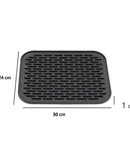 Covoras din Silicon pentru Scurgere Vase, Uz Casnic, Rezistent la Temperaturi Ridicate, Izolator, 30x24 cm
