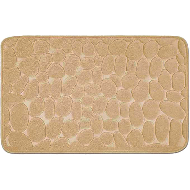 Covoras pentru Baie Antiderapant, Uscare Rapida, Model 3D Piatra