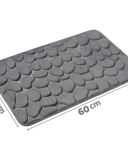 Covoras pentru Baie Antiderapant, Uscare Rapida, Model 3D Piatra