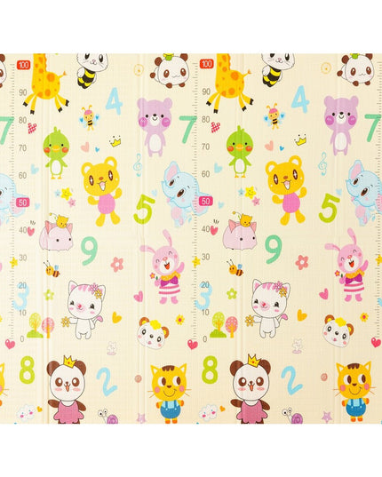 Covoras pentru Copii, cu 2 Fete, Model Animale Marine/Exotice, din XPE+PE, Impermeabil, Antiderapant, Protectie Termica, +3 Luni, Pliabil