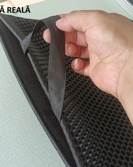 Covoras pentru Litiera, Covor cu Doua Fete pentru Pisici, Rezistent la Apa, Colectare Granule de Nisip, Antiderapant