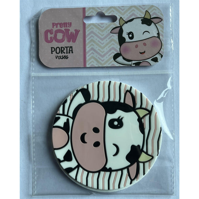 Suport pentru Pahar, Model Vacuta, din PVC,Rezistent la Caldura