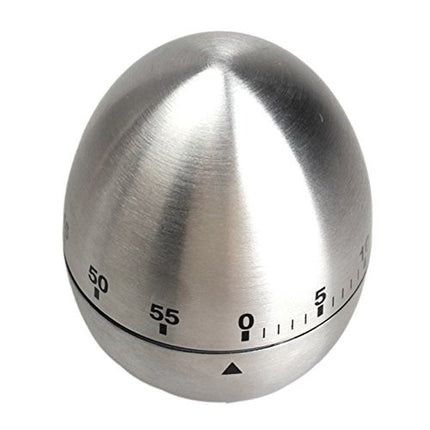 Cronometru de Bucatarie, Mecanic, Forma de Ou, din Otel Inoxidabil, 60 min Timer
