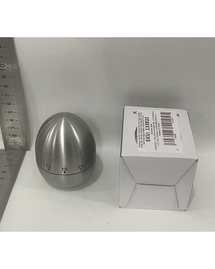 Cronometru de Bucatarie, Mecanic, Forma de Ou, din Otel Inoxidabil, 60 min Timer