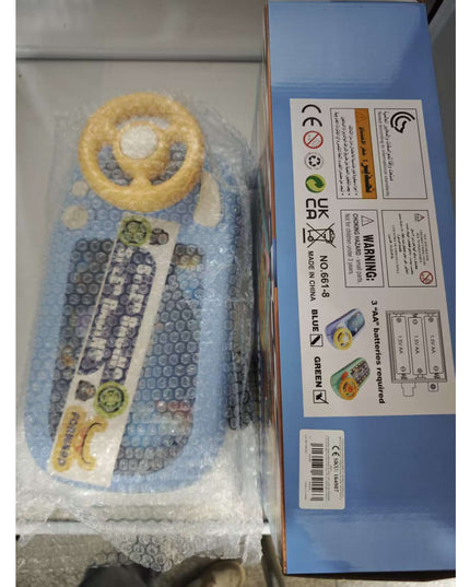 Joc Simulator de Condus, 3-6 Ani, Volan Interactiv, Efecte Sonore, din ABS, USB Inclus