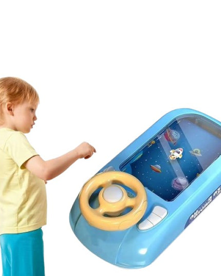 Joc Simulator de Condus, 3-6 Ani, Volan Interactiv, Efecte Sonore, din ABS, USB Inclus