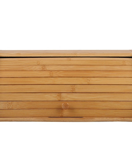 Cutie de Paine, din Lemn de Bambus, Multifunctionala, 40 x 27 x 17.3 cm, Natur