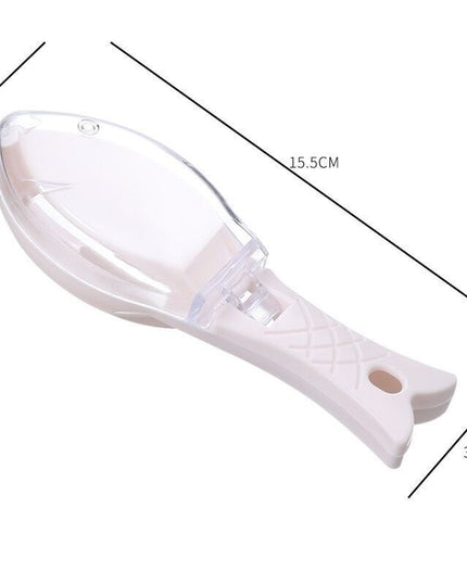 Curatator de Solzi de Peste, Manual, Forma Peste, cu Compartiment de Colectare, din Plastic