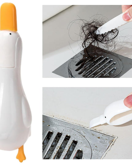 Cleste Multifunctional, 2in1, Cleste pentru Parul Cazut si Mini Racleta pentru Depuneri, din ABS, Model Rata