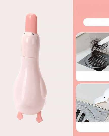 Cleste Multifunctional, 2in1, Cleste pentru Parul Cazut si Mini Racleta pentru Depuneri, din ABS, Model Rata