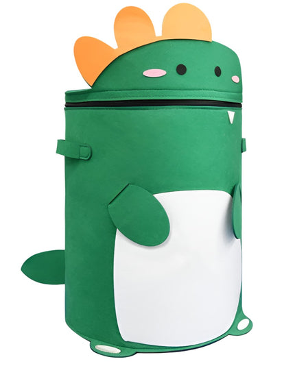 de Depozitare 2In1, Impermeabila, Covor pentru Jucarii si Lego , Capacitate Mare, cu Manere, cu Sfori, Inaltime , Model Dinozaur