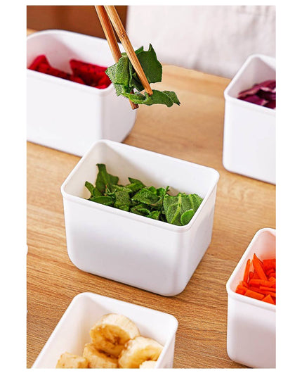 pentru Depozitare Alimente, 8 Compartimente cu Capac, Material PET+PP,