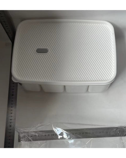 pentru Depozitare Alimente, 8 Compartimente cu Capac, Material PET+PP