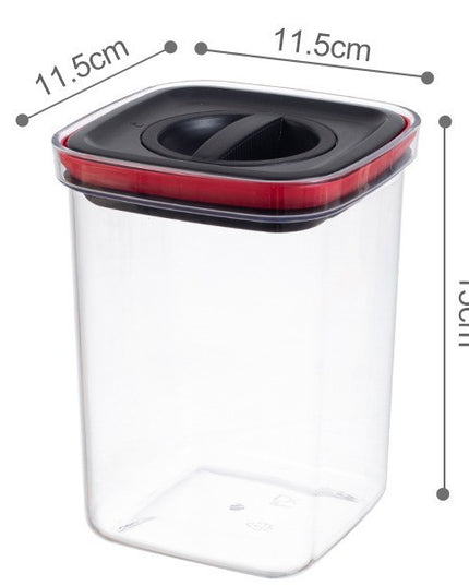 de Depozitare Alimente, de tip Container, Recipient pentru Cereale in Bucatarie,volum 2000 ml, Transparenta cu Capac