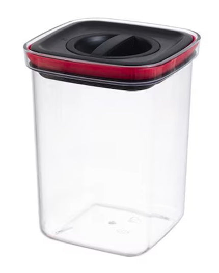 de Depozitare Alimente, de tip Container, Recipient pentru Cereale in Bucatarie,volum 2000 ml, Transparenta cu Capac