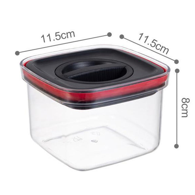 de Depozitare Alimente, de tip Container, Recipient pentru Cereale in Bucatarie, S , volum 600 ml, Transparenta cu Capac