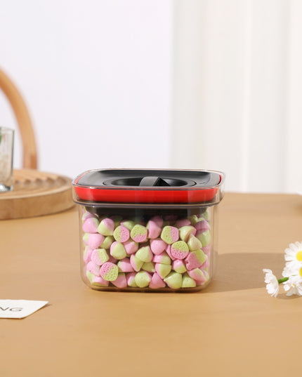 de Depozitare Alimente, de tip Container, Recipient pentru Cereale in Bucatarie, S , volum 600 ml, Transparenta cu Capac